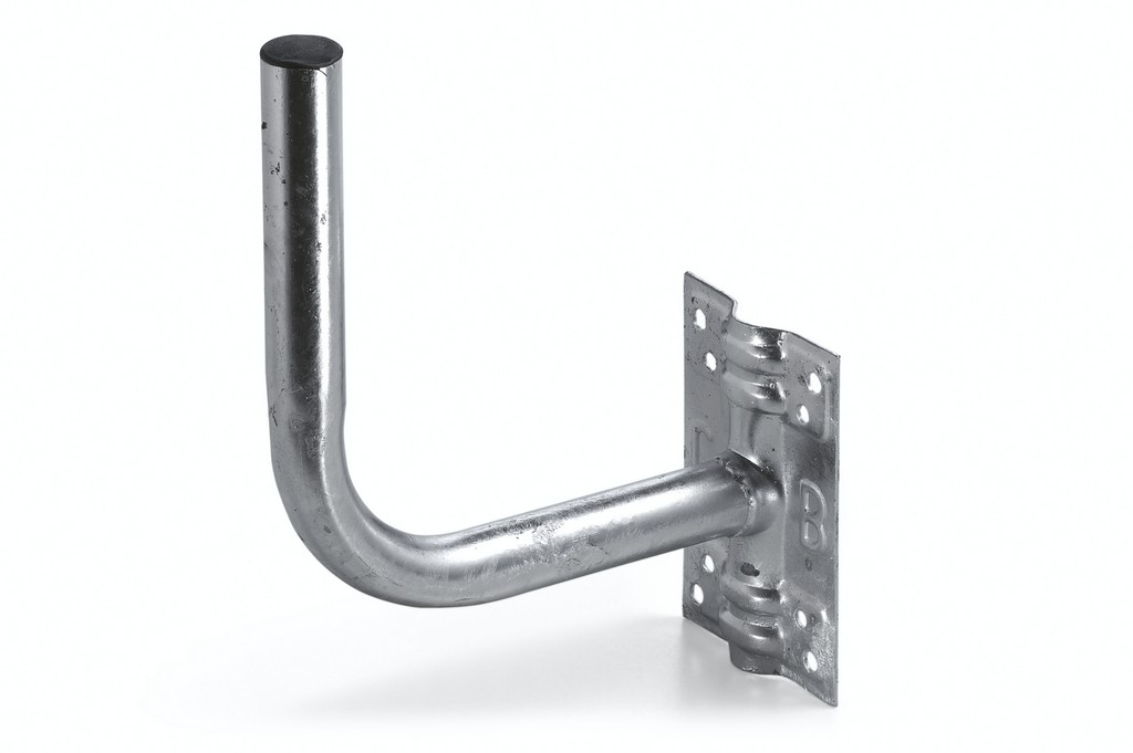 SUPPORTO A "L" LEGGERO IN TUBO TONDO - H.45CM