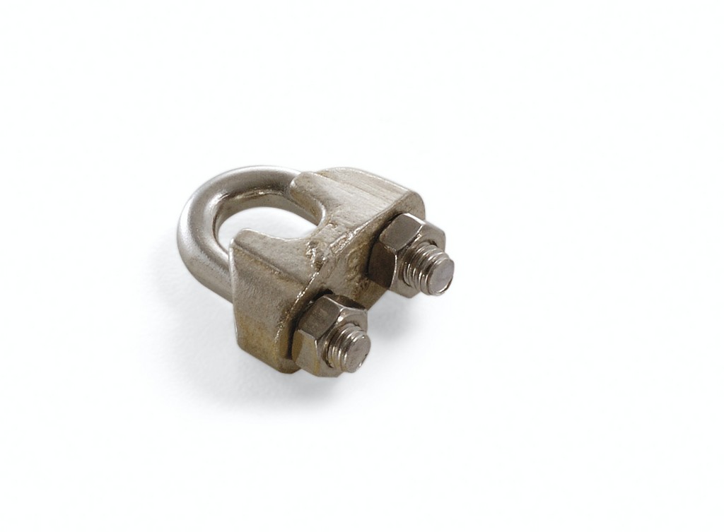 MORSETTO INOX PER FUNE IN ACCIAIO