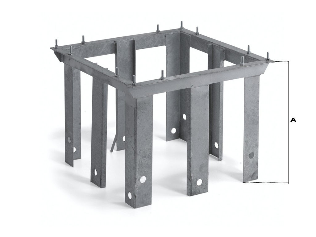 BASE DA CEMENTARE PER TRALICCIO TRAPEZOIDALE
