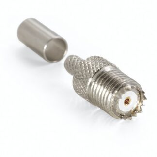 CONNETTORE COASSIALE MINI UHF FEMMINA A CRIMPARE