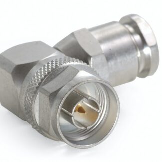 CONNETTORE COASSIALE N MASCHIO A 90° A SALDARE