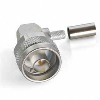 CONNETTORE COASSIALE N MASCHIO A 90° A CRIMPARE
