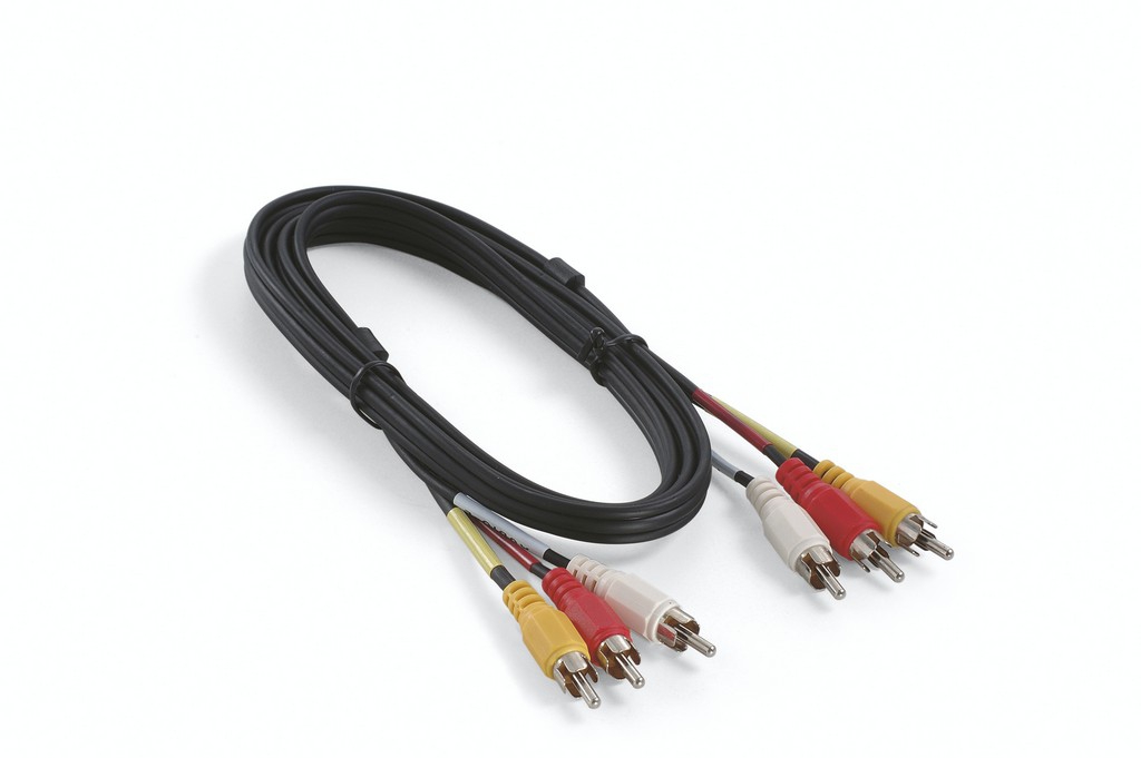 CAVO AUDIO VIDEO RCA MASCHIO AUDIO RIGHT + LEFT + VIDEO