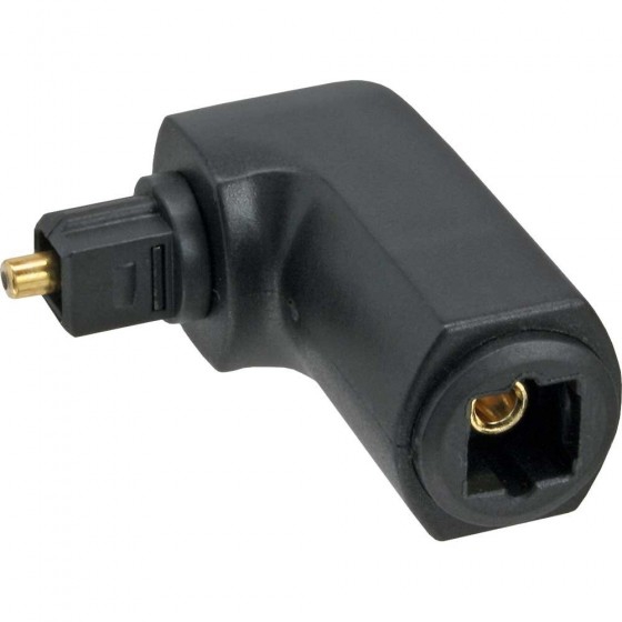 ADATTATORE AUDIO VIDEO TOSLINK 90°