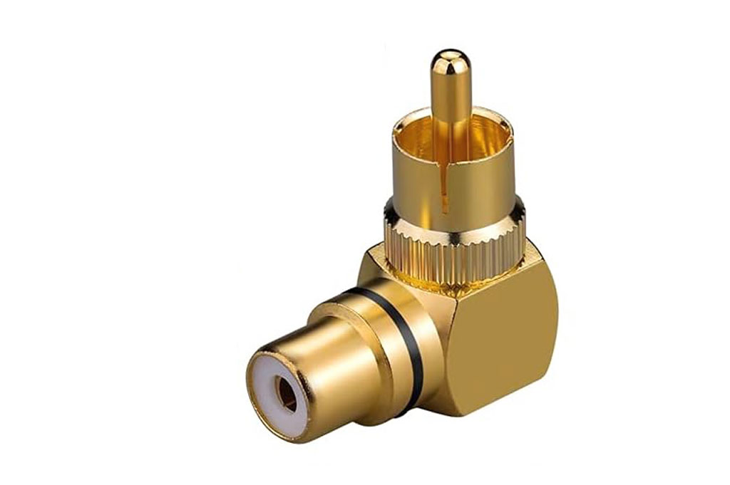 ADATTATORE COASSIALE RCA MASCHIO/RCA FEMMINA 90?