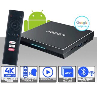 TV BOX ANDROID SEDEA CHROMECAST E NETFLIX EMBEDDED