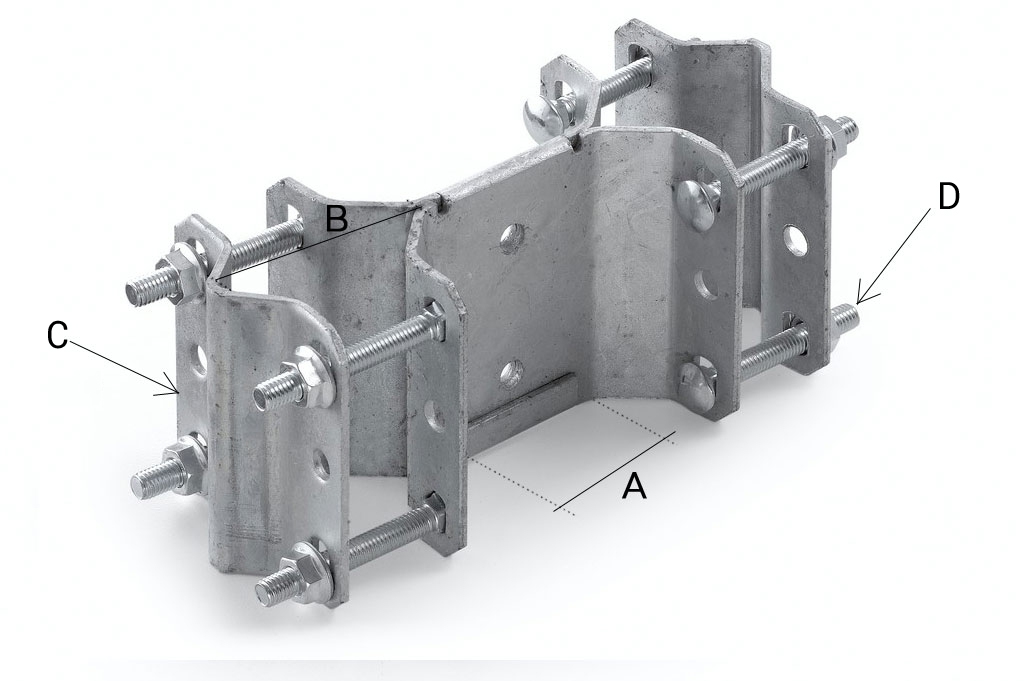 CAVALLOTTO DOPPIO DISTANZIATO 6 CM MISURE