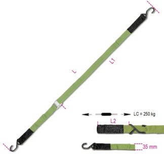 CINGHIA CON 2 GANCI ED ASOLE CON FIBBIA