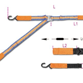 CINGHIA CON 3 GANCI ED ASOLE CON FIBBIA