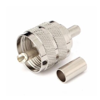 CONNETTORE COASSIALE UHF MASCHIO A CRIMPARE