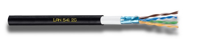 CAVO LAN FTP CAT.5E DOPPIA GUAINA NERA