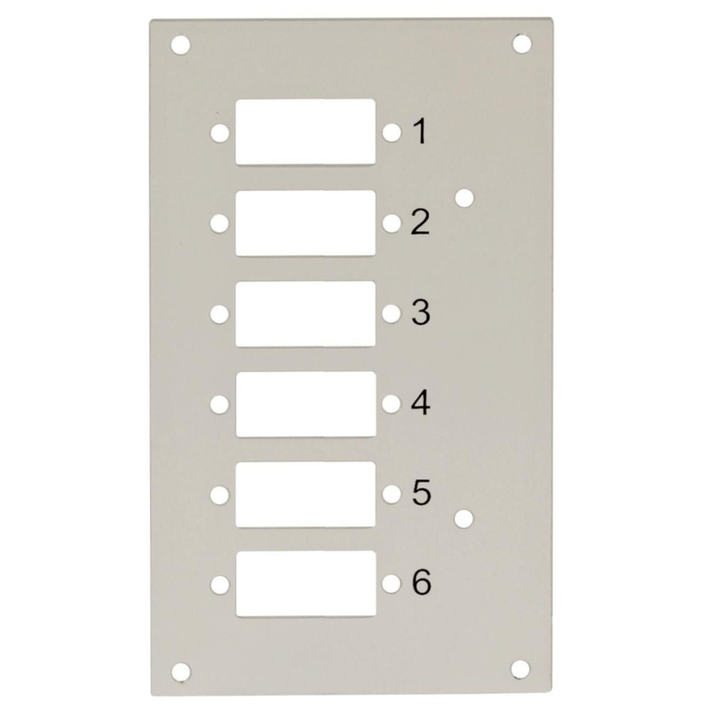 PANNELLO FRONTALE PER BOX OTTICO 6 CONNESSIONI SC-DUPLEX