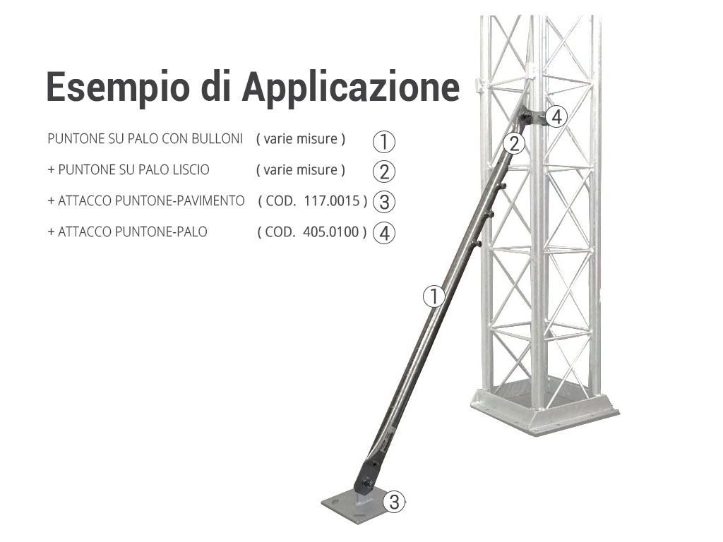 PUNTONE SU PALO LISCIO - ESEMPIO DI APPLICAZIONE