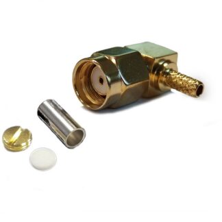 CONNETTORE COASSIALE SMA MASCHIO 90° RP