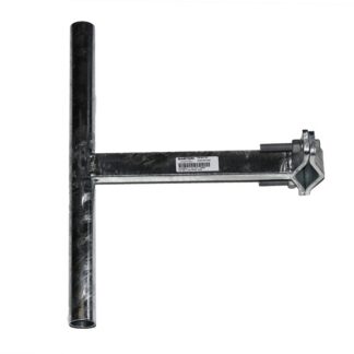 SUPPORTO A "T" DA PALO CON 1 MORSETTO PER PALO D.40-114MM