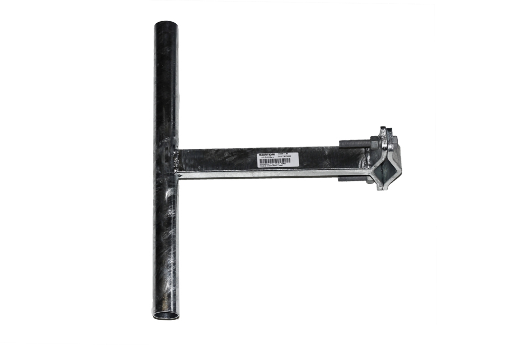 SUPPORTO A "T" DA PALO CON 1 MORSETTO PER PALO D.40-114MM