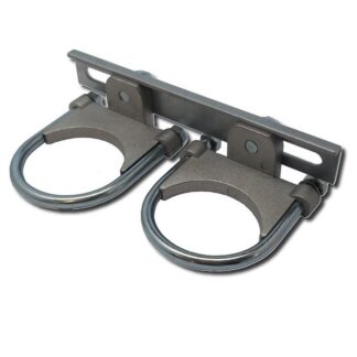 SUPPORTO DUAL FEED CON COLLARI METALLICO