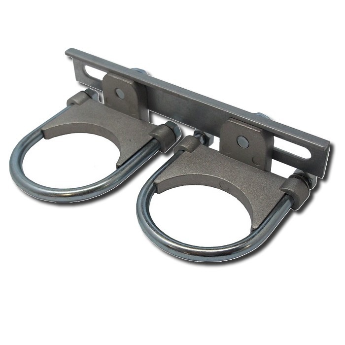 SUPPORTO DUAL FEED CON COLLARI METALLICO