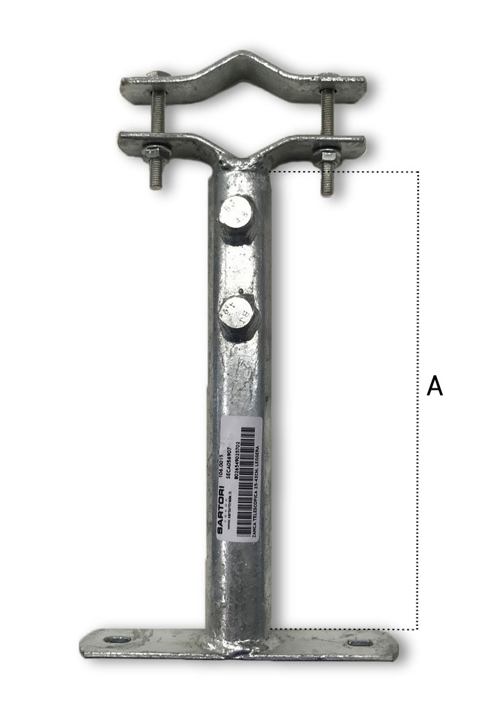 ZANCA TELESCOPICA SERIE LEGGERA MISURE